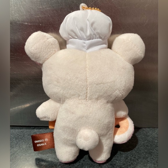 🍩☕️🐻👨‍🍳🎀 15.5cm Limited Edition Mister Donut San-X Korilakkuma Coffee Chef Plush - Picture 5 of 8